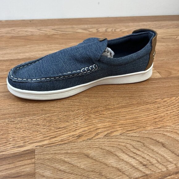 Nautica Men's Derwin Loafers Sneakers Boat Shoes in Blue Denim Size 10 NEW - Picture 2 of 10